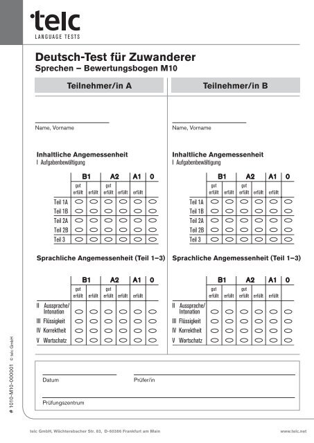ÜBUNGSTEST 1 - Volkshochschule Baden-Baden e.V.