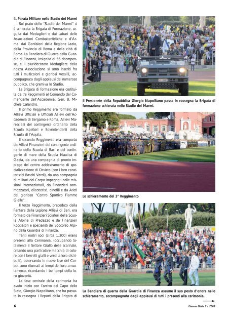 nello stadio dei marmi in roma celebrato il 234° anniversario della ...