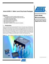 AVR211: Wafer Level Chip Scale Packages - Atmel Corporation