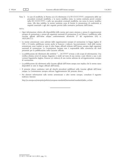 Comunicazione della Commissione nell'ambito dell'applicazione ...