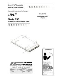 Braun UVL® Élévateurs électriques de - Braun Corporation