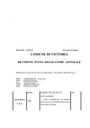 Norme tecniche di attuazione - Comune di Vittoria