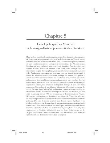 L'éveil politique des Mbororo et la marginalisation ... - codesria