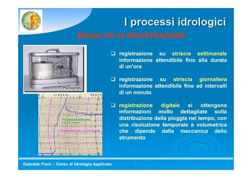 Lezione II.pdf - Dipartimento di Ingegneria Idraulica ed Applicazioni ...