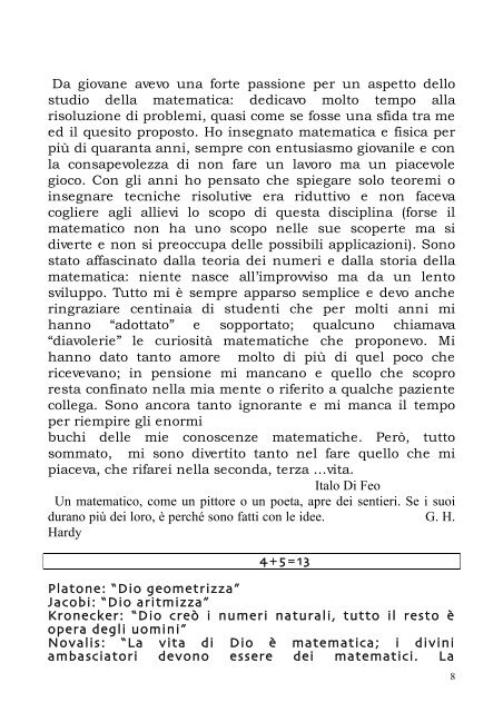 Matematica curiosa - Martufi, Gabriele - Altervista