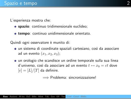 Lo spazio--tempo di Minkowski tra fisica e matematica