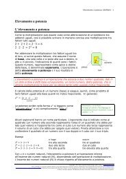 L'elevamento a potenza e sue inverse (manuale). - UbiMath