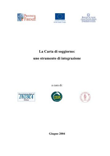 Progetto "Carta di Soggiorno". Rapporto finale - Cospe