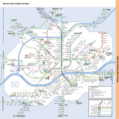 N etw ork m ap Frankfurt am M ain Network map Frankfurt am ... - VGF