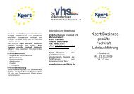 Xpert Business - Volkshochschule Traunreut