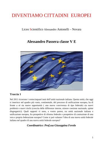 Passera Alessandro 5.E - Liceo Scientifico Antonelli