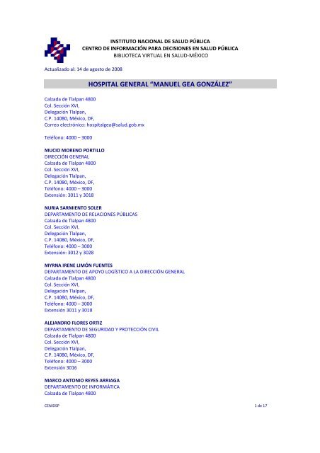 Biblioteca virtual de salud publica