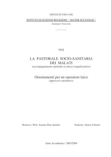 Tesi Vittorio G. - Parrocchia di S.Anna