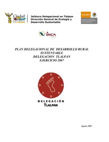 Plan de Desarrollo Rural Sustentable en Tlalpan