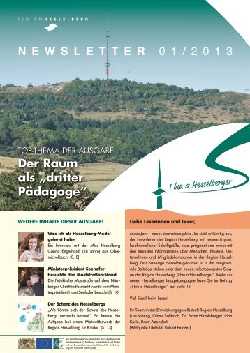 Newsletter 01/2013 - Region Hesselberg