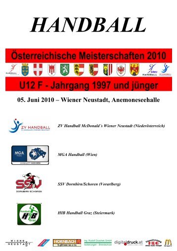 05. Juni 2010 – Wiener Neustadt, Anemoneseehalle - ZV Handball ...
