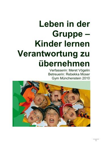 Maturarbeit Meret Vögelin.pdf - Pfadi St. Mauritius Dornach - Scout.ch