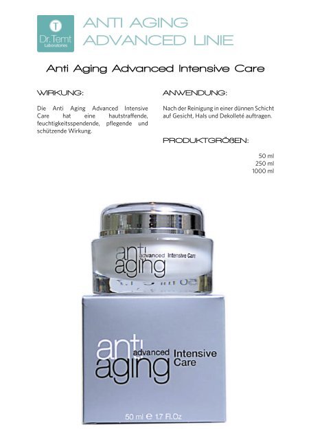 ANTI AGING ADVANCED LINIE - vhv beauty group