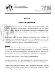 Mexiko Unterrichtspraktikum - VIA e. V.