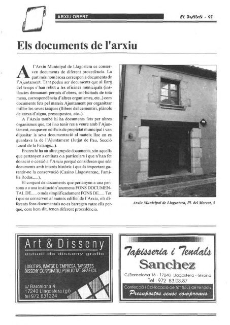 Setembre 1996 - Ajuntament de Llagostera On line