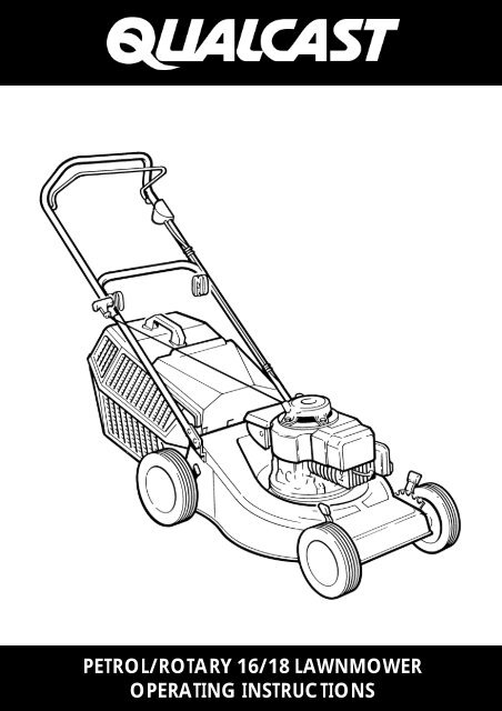 Qualcast 46cm self propelled petrol mower manual sale