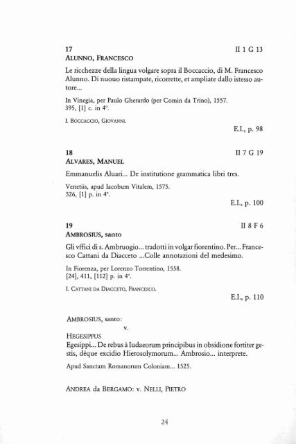edizioni del cinquecento - Istituto Veneto di Scienze, Lettere ed Arti