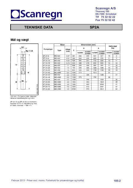 VAREGRUPPE INDEKS - Scanregn A/S