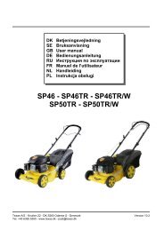 SP46 - SP46TR - SP46TR/W SP50TR - SP50TR/W