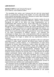 NUVOLE E MITI di Carla Amirante Romagnoli (1) - Centro ...