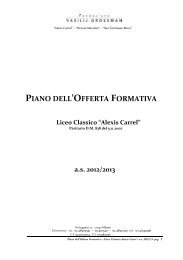 Piano Offerta Formativa 2012-2013 - Alexis Carrel