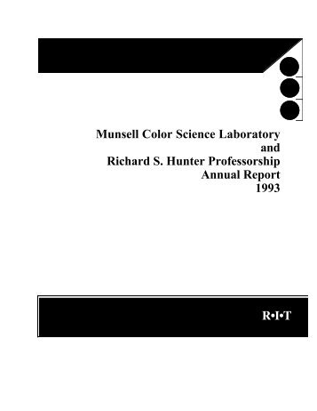 Munsell Color Science Laboratory and Richard S. Hunter ...