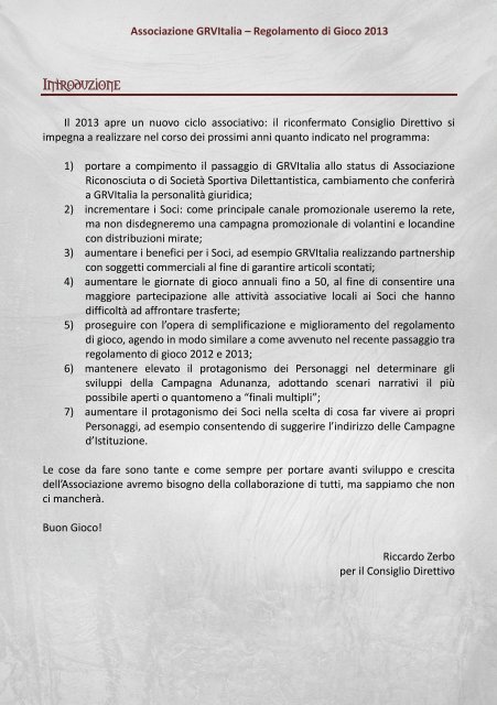 Fac simile lettera di danno temuto