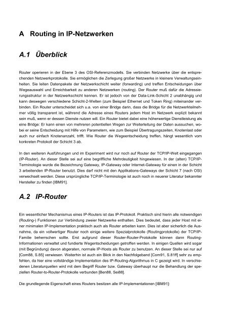 Praktikum Rechnernetze und Kommunikationssysteme - Lehrstuhl ...