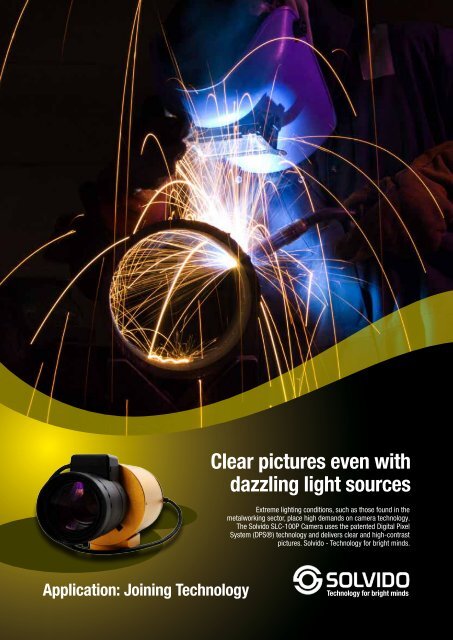 Clear pictures even with dazzling light sources - Videor