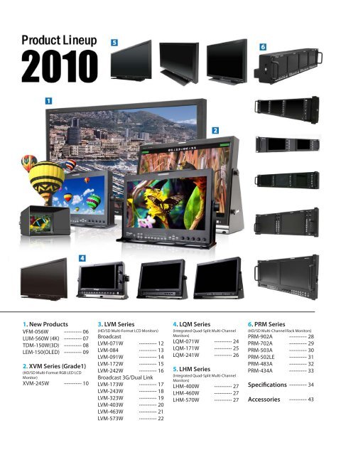 HD/SD Multi-Format LCD Monitors LVM-071W - Videor