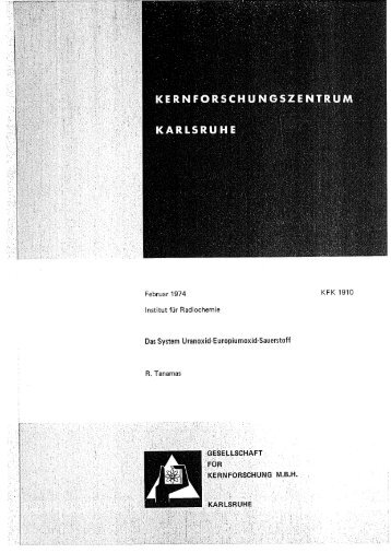 Das System Uranoxid-Europiumoxid-Sauerstoff - Bibliothek