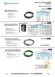 catalogo gnutti bortolo metalli&plastigomme e chimica