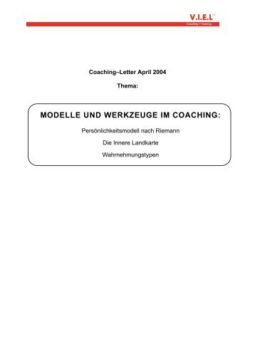 Die Innere Landkarte - V.I.E.L Coaching + Training