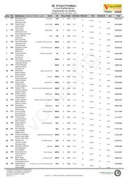 Ergebnisliste V-Card Staffeltriathlon mixed aufsteigend Rang