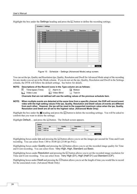 Digital Video Recorder, H.264 Models: DMR-5008/500 (8-Channel ...