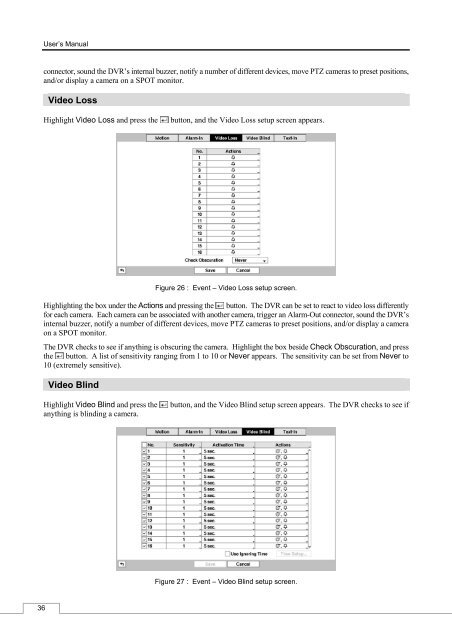 Digital Video Recorder, H.264 Models: DMR-5008/500 (8-Channel ...