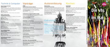 aktuellen Flyer für unser Maiprogramm - Volkshochschule Witten ...