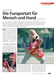 Die Funsportart für Mensch und Hund WUFF ... - WUFF - online