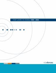 FÜNF JAHRE VIA DONAU 1999 – 2004