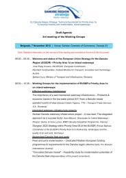 Draft Agenda 3rd meeting of the Working Groups - via donau