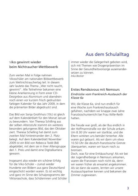 Ausgabe Oktober 2008 - Viktoriaschule Darmstadt