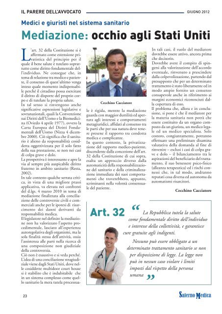 n.0 Giugno-Settembre 2012 - Ordine dei Medici di Salerno