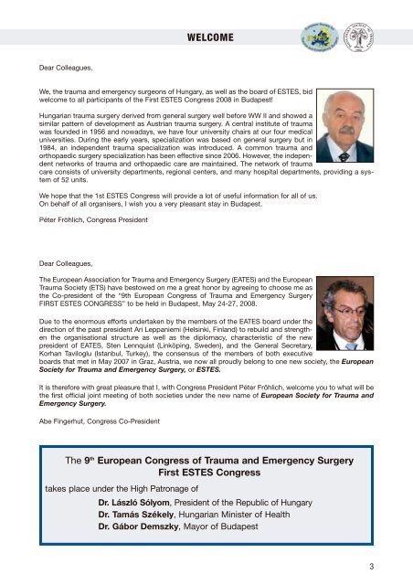 9th European Congress of Trauma and Emergency Surgery First ...