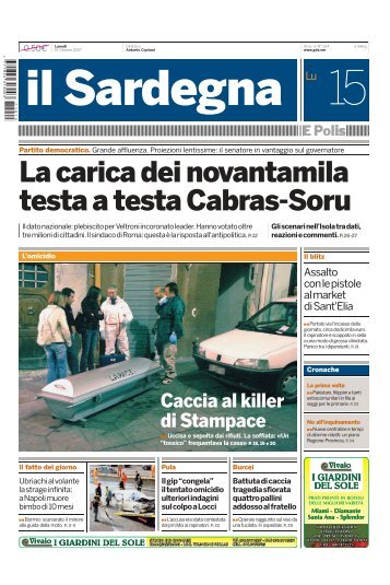 intera rassegna stampa di oggi - Regione Autonoma della Sardegna