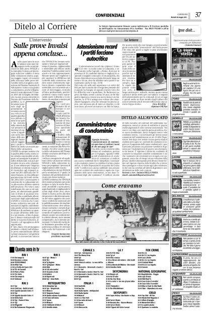 Edizione del 28/05/2013 - Corriere